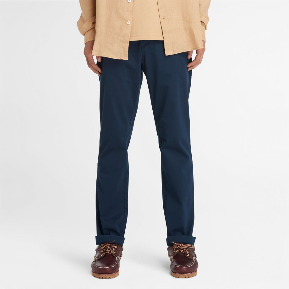 Timberland Sargent Lake Stretch Chino Trousers For Men In Navy Navy