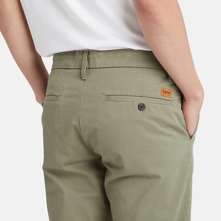 Pantaloni Chino Elasticizzati Sargent Lake da Uomo in verde-
