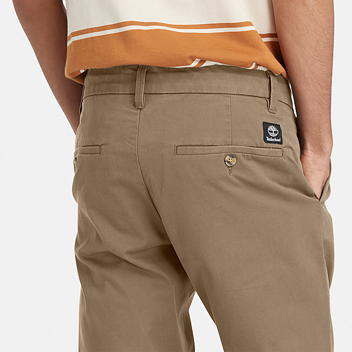 Sargent Lake Stretch Chino Trousers for Men in Khaki