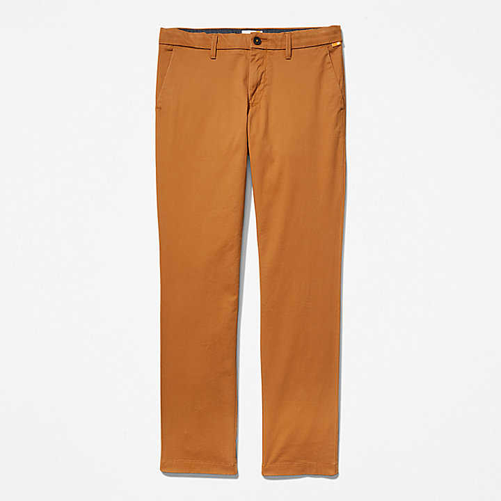 Sargent Lake Stretch Chino Trousers for Men in Orange