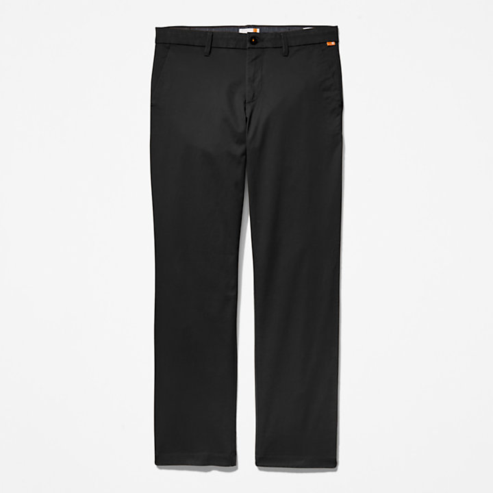 Pantaloni Chino Elasticizzati Squam Lake da Uomo in colore nero-