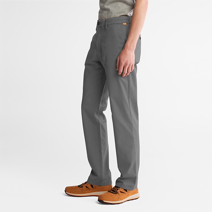 Pantaloni Chino da Uomo Elasticizzati Squam Lake in grigio-