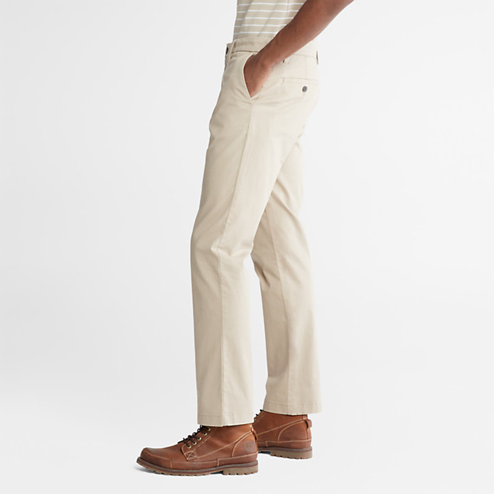 Squam Lake Stretch Chinos for Men in Beige-