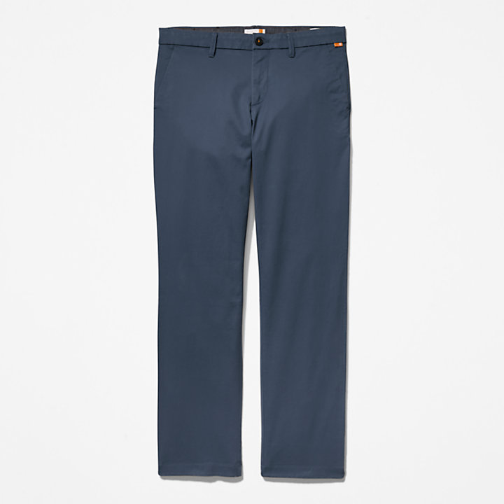 Squam Lake Stretch Chinos for Men in Blue-
