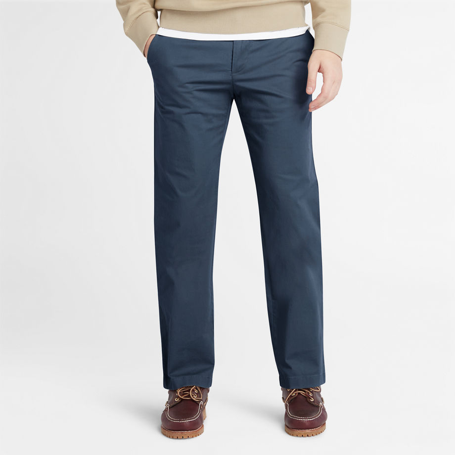 Timberland Squam Lake Stretch Chinos For Men In Blue Or Navy Blue