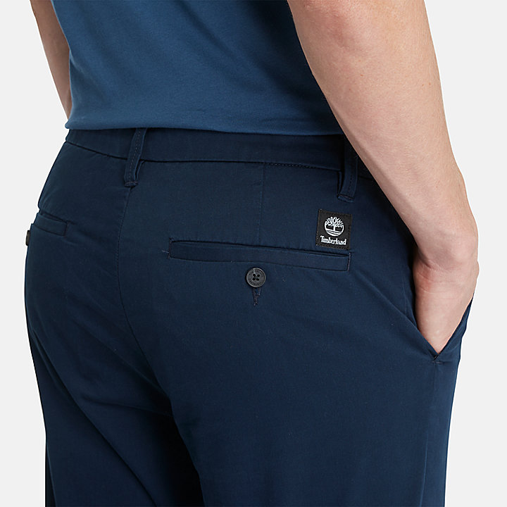 Squam Lake Stretch Chinos for Men in Navy