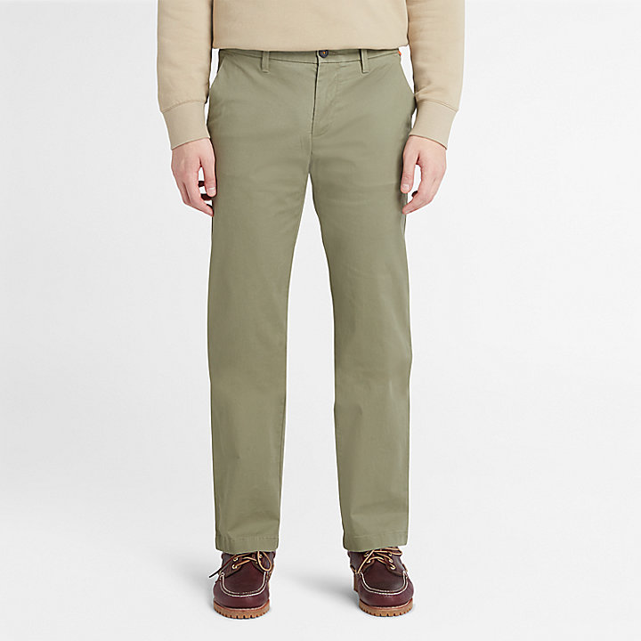 Squam Lake Stretch Chinos for Men in Green