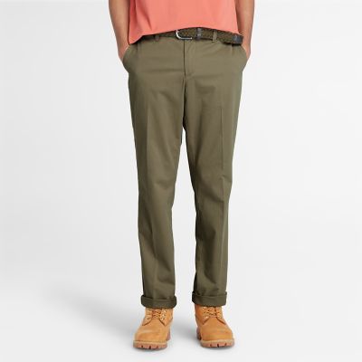 Timberland Squam Lake Stretch Chinos For Men In Dark Green Green