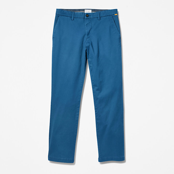 Pantaloni Chino da Uomo in Twill Squam Lake in blu-