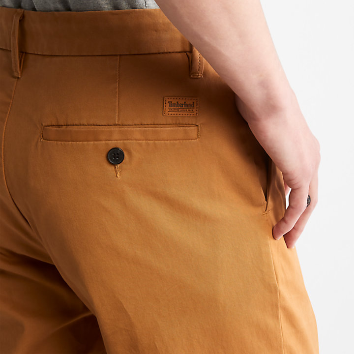 Pantaloni Chino da Uomo in Twill Squam Lake in giallo-