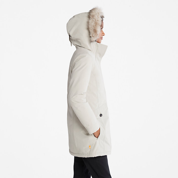Down-Free Parka for Women in Grey-