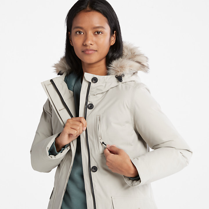 Down-Free Parka for Women in Grey-