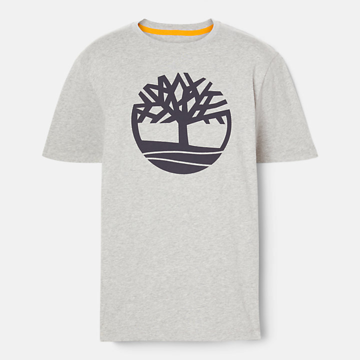 Kennebec River Tree Logo T-Shirt für Herren in Grau-