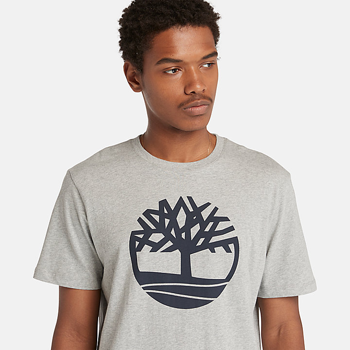 T-shirt Logótipo Kennebec River Tree para Homem em cinzento