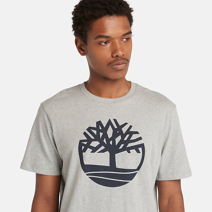T-shirt Logótipo Kennebec River Tree para Homem em cinzento-