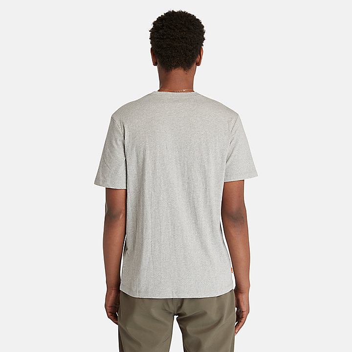 Kennebec River boomlogo -T-shirt voor heren in grijs