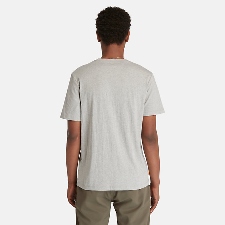 Kennebec River boomlogo -T-shirt voor heren in grijs-