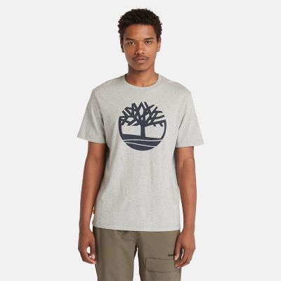 Timberland Kennebec River Boomlogo -t-shirt Voor Heren In Grijs Grijs