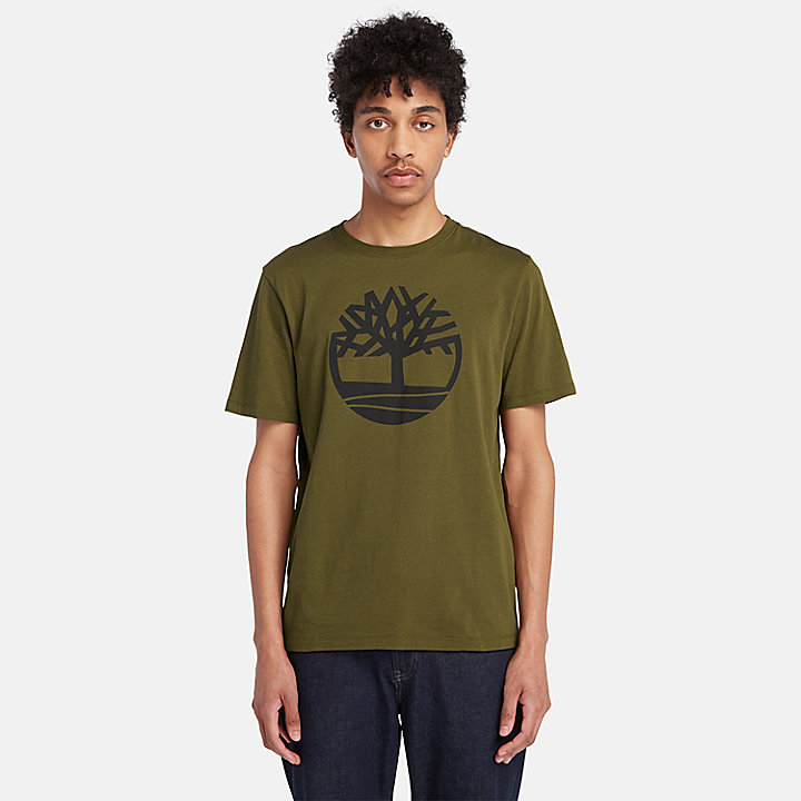 Grün T-Shirt Kennebec in Logo River Herren Tree für Timberland |