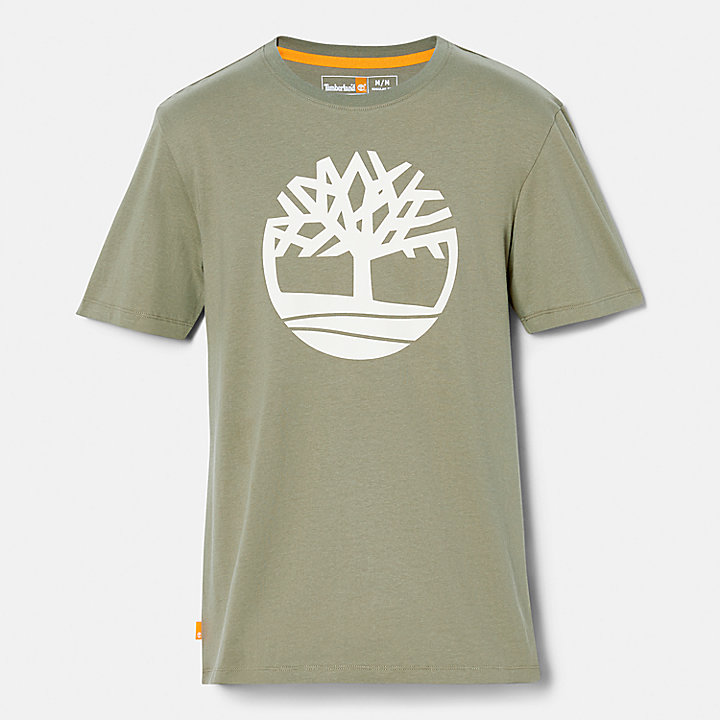 Kennebec River Tree Logo T-Shirt for Men in Green