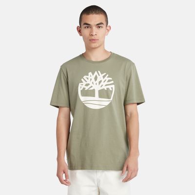 T-shirt Korte Mouw Timberland  SS Kennebec River Tree Logo Tee