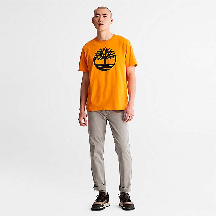 T-shirt Kennebec River Tree à logo pour homme en orange