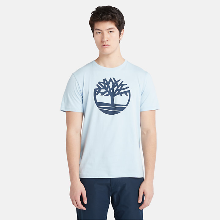 Camiseta Kennebec River con el logotipo del árbol para hombre en azul claro-
