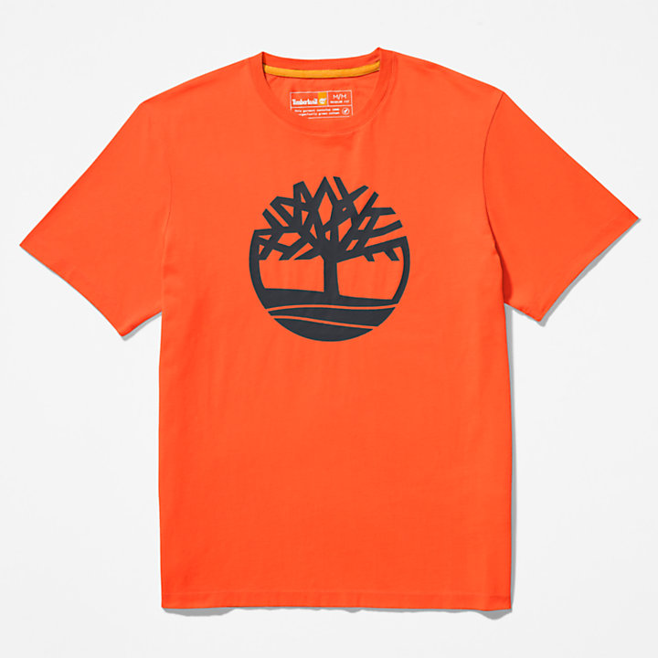 Kennebec River Tree-Logo T-Shirt for Men in Green-