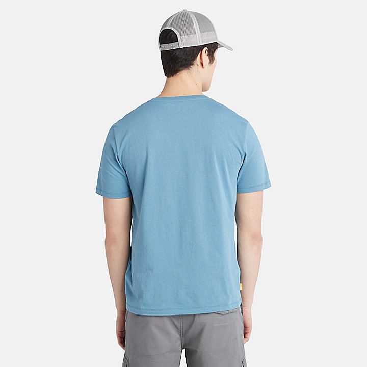 T-shirt Logótipo Kennebec River Tree para Homem em azul