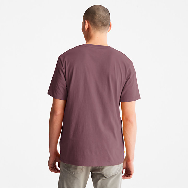 Kennebec River Logo-T-Shirt für Herren in Violett-