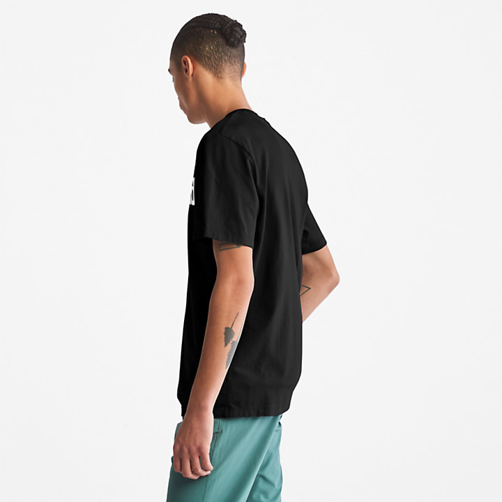 Camiseta Kennebec River con Logotipo para Hombre en color negro-