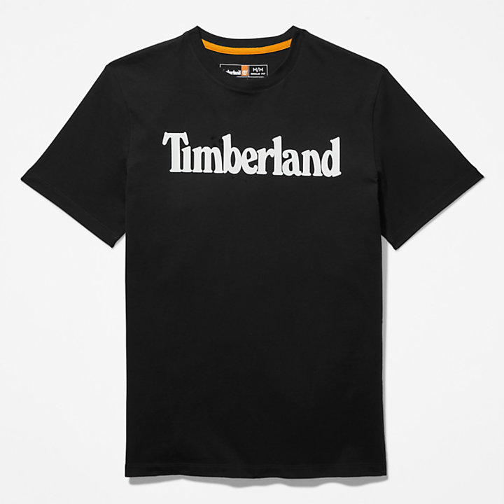 Camiseta Kennebec River con Logotipo para Hombre en color negro-