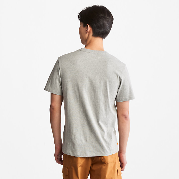 T-shirt da Uomo con Logo Kennebec River in grigio-