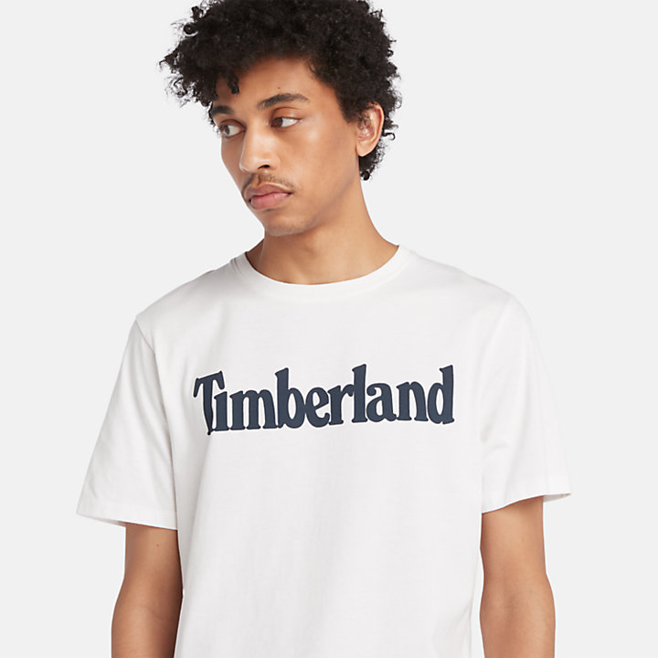 Camiseta Kennebec River con Logotipo para Hombre en blanco-