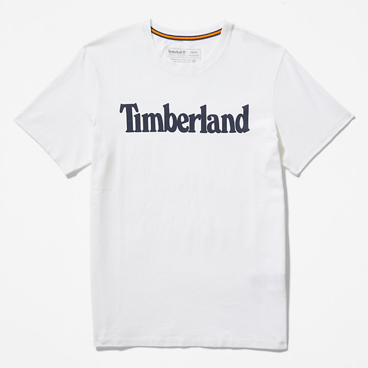 Camiseta Kennebec River con Logotipo para Hombre en blanco-