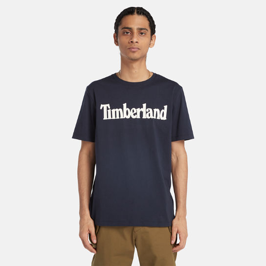 T-shirt Kennebec River à logo pour homme en bleu marine | Timberland