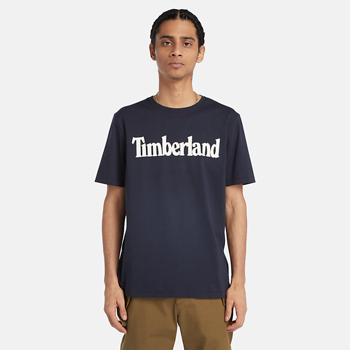 Kennebec River Logo T-Shirt for Men in Navy-