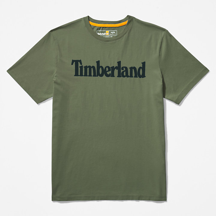 Kennebec River Logo T-Shirt for Men in Dark Green-
