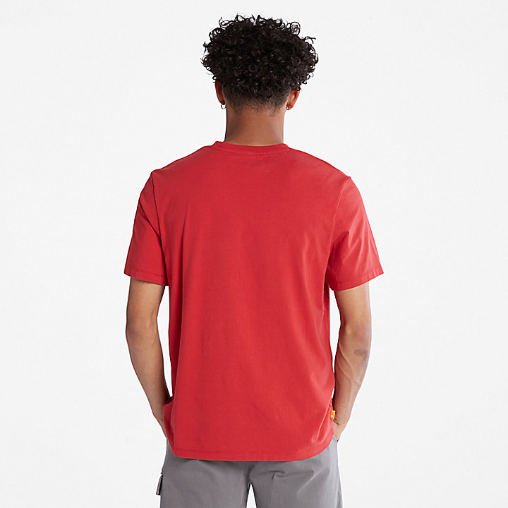 T-shirt Kennebec River à logo pour homme en rouge