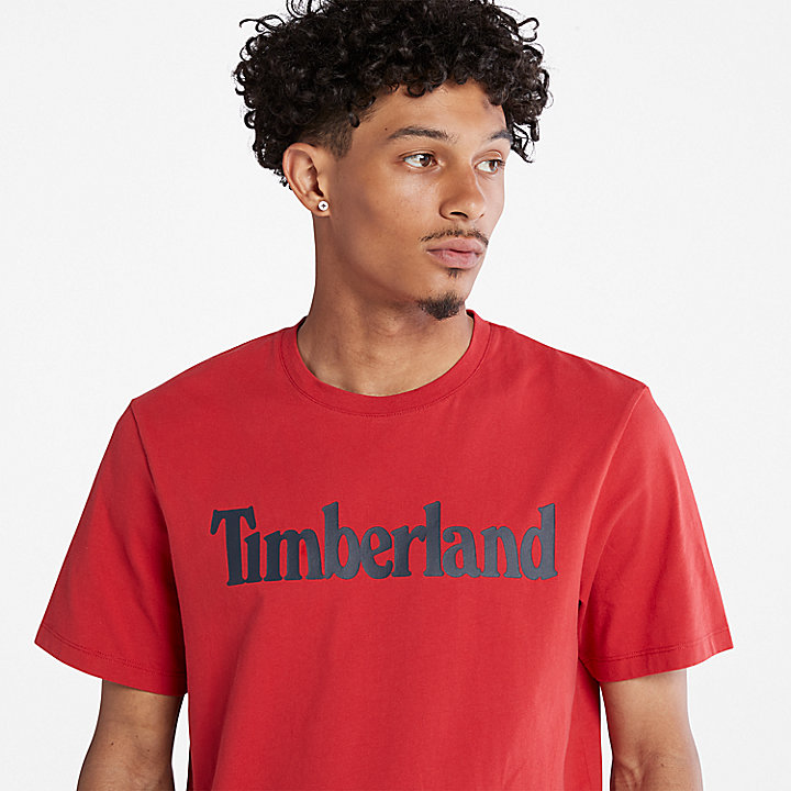 Kennebec River T-shirt met Logo voor heren in rood