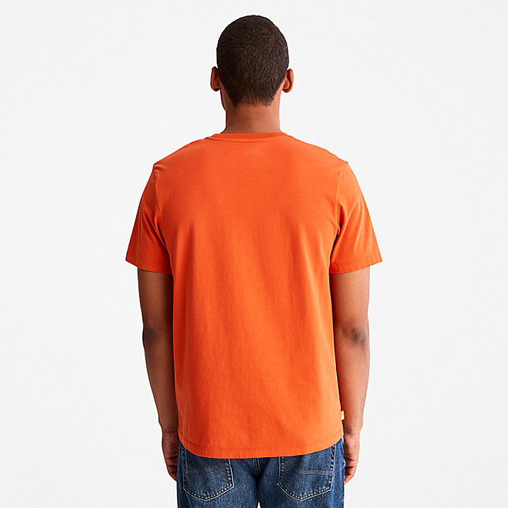 Kennebec River Logo T-Shirt for Men in Orange