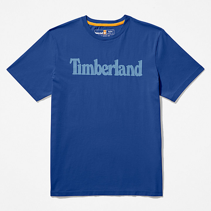 Kennebec River T-shirt met Logo voor heren in blauw