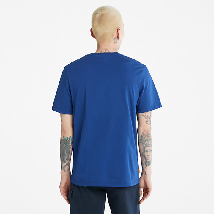 T-shirt con Logo Kennebec River da Uomo in blu-