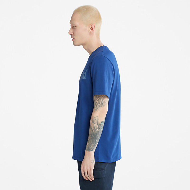 T-shirt Kennebec River à logo pour homme en bleu-