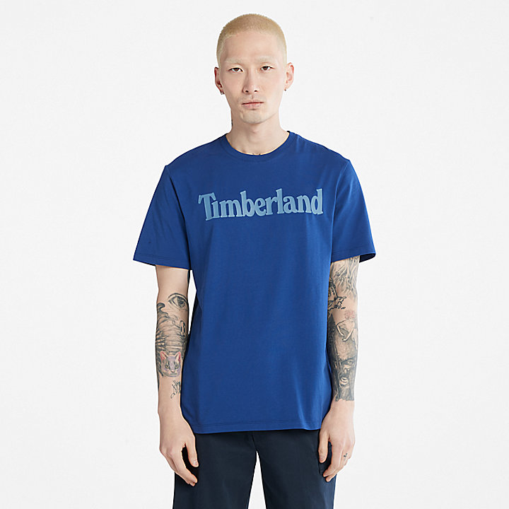 T-shirt con Logo Kennebec River da Uomo in blu