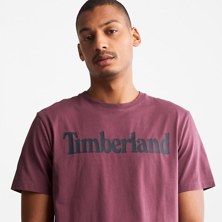 Kennebec River T-Shirt für Herren mit Logo in Violett-