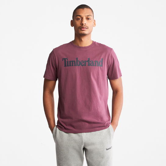 T-shirt Kennebec River à logo pour homme en violet | Timberland