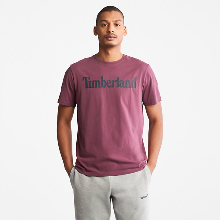 Kennebec River T-Shirt für Herren mit Logo in Violett-