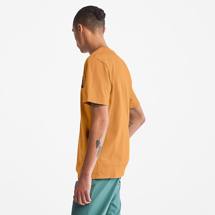 T-shirt da Uomo con Logo Kennebec River in giallo-