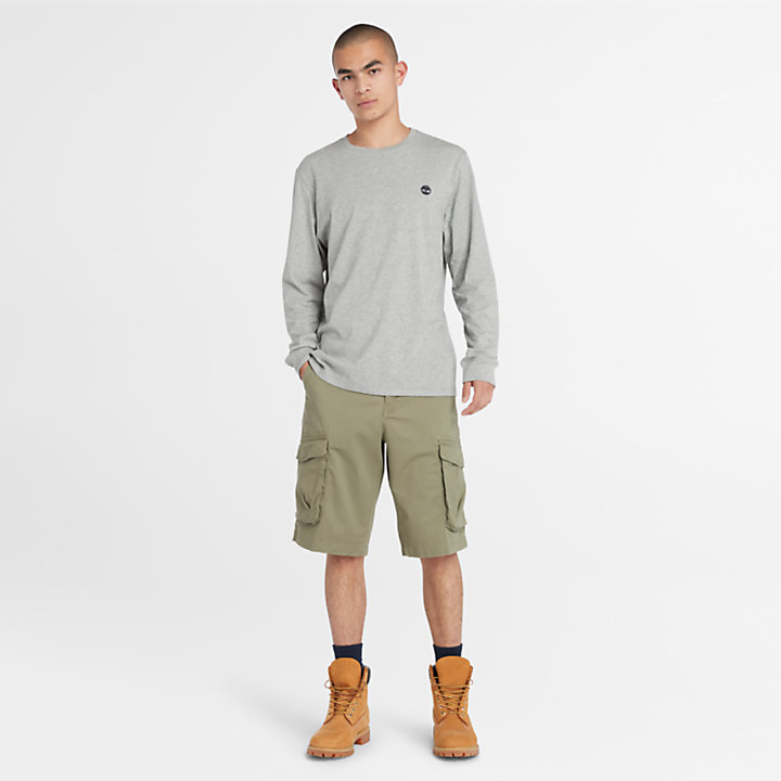 Heritage Cargo Shorts for Men in Green-